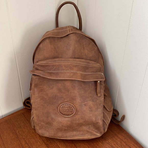 Roots Handbags - Roots genuine leather backpack
